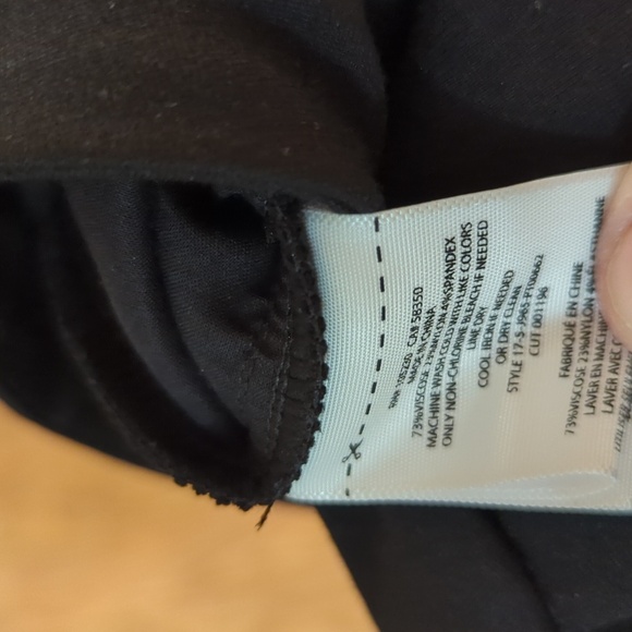 Joie black cuffed cropped mid-rise business casual stretch office pants size 8 - Picture 6 of 6